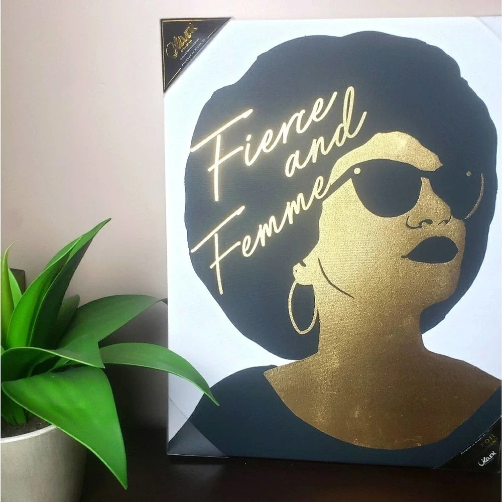 𝅺NEW! OLIVER GAL Fierce & Femme Canvas Wall Art Hanging Picture 16x20!